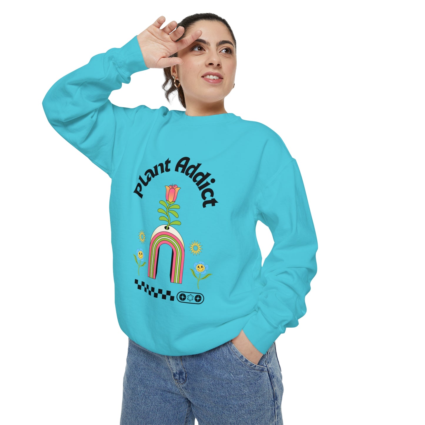 Plant Addict Unisex Garment-Dyed Sweatshirt