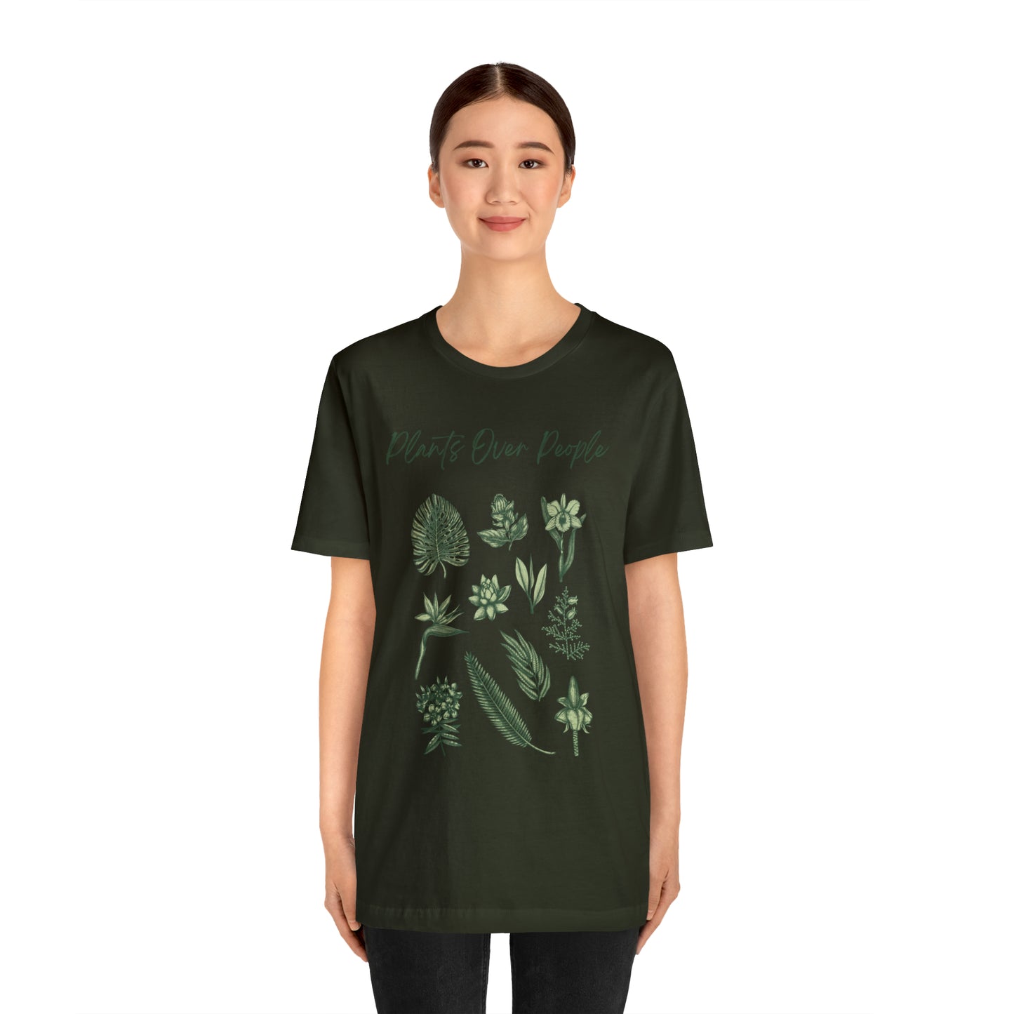 Plants Over People Unisex Jersey Short Sleeve Tee