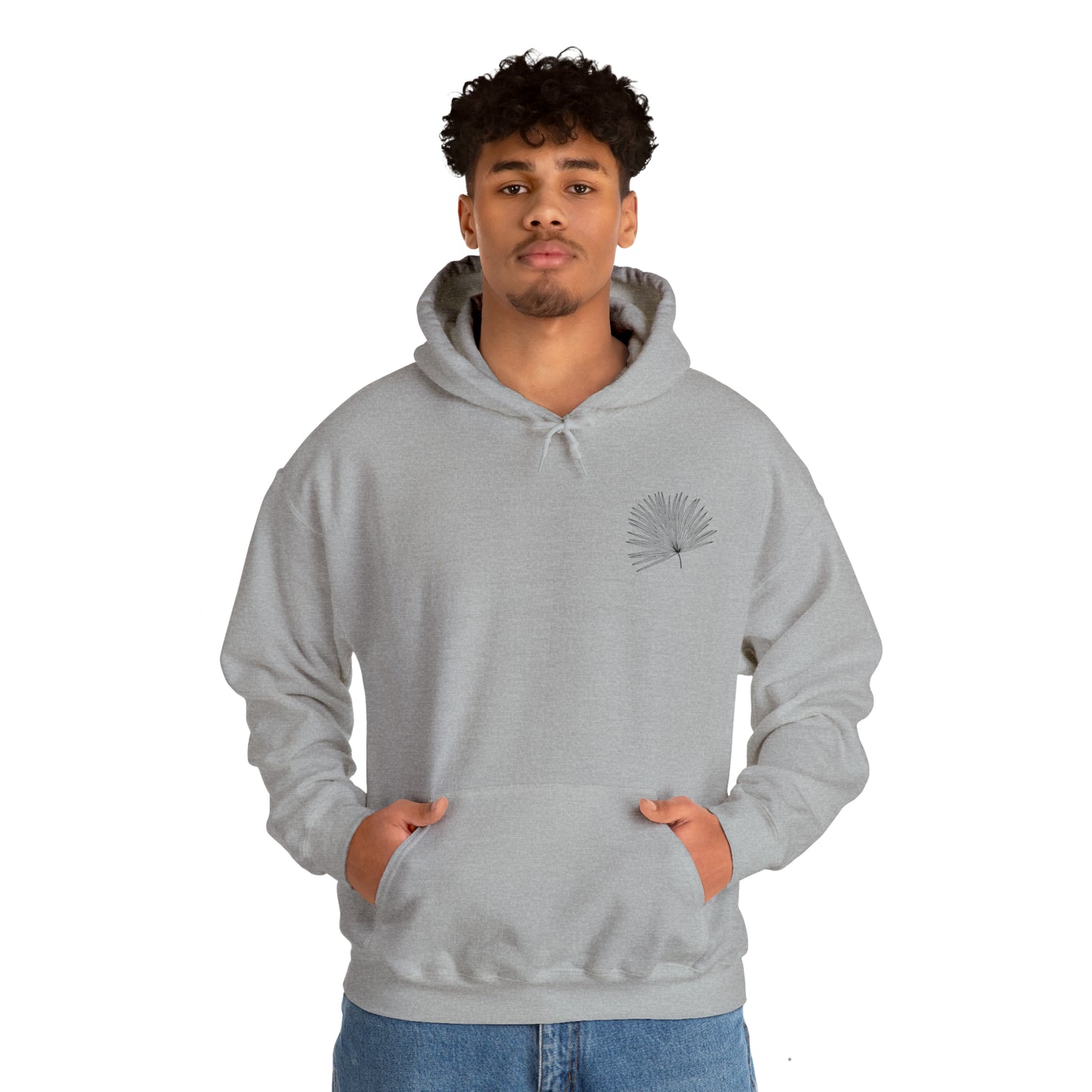 Palm Leaf Unisex Hooded Sweatshirt