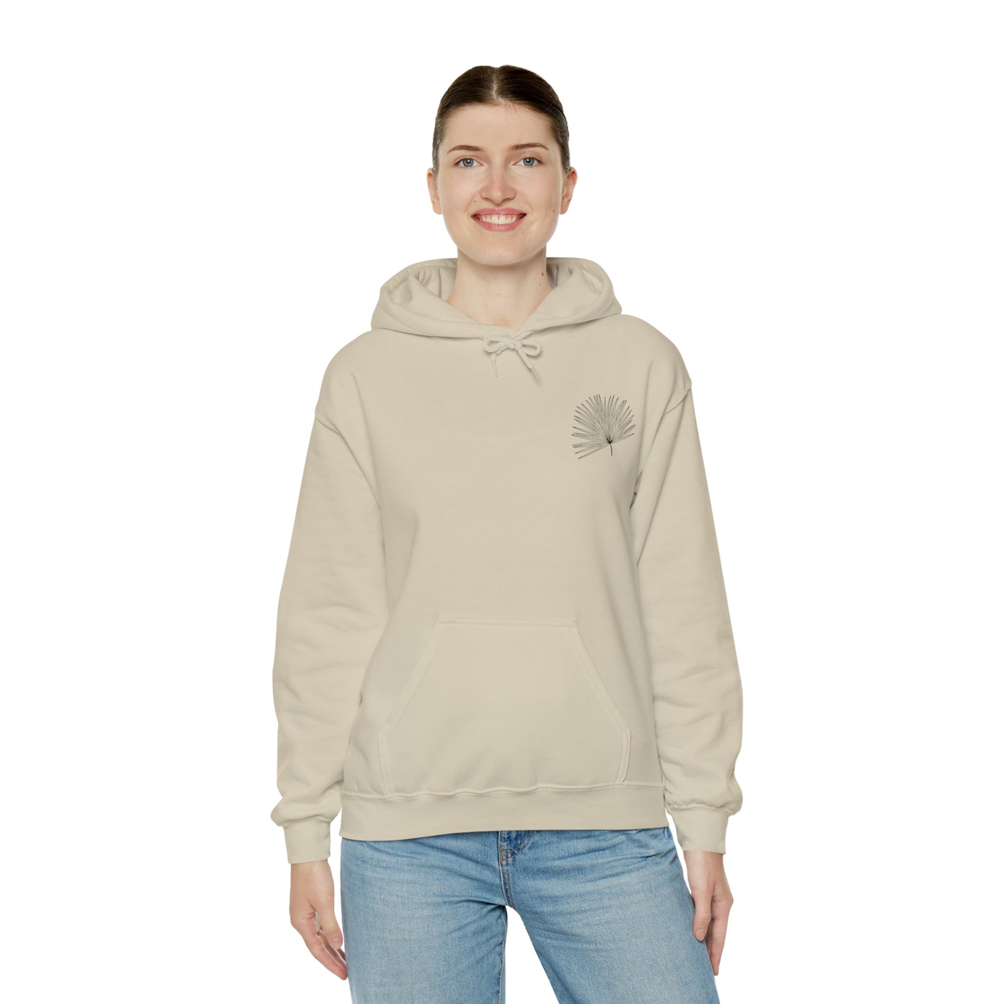 Palm Leaf Unisex Hooded Sweatshirt