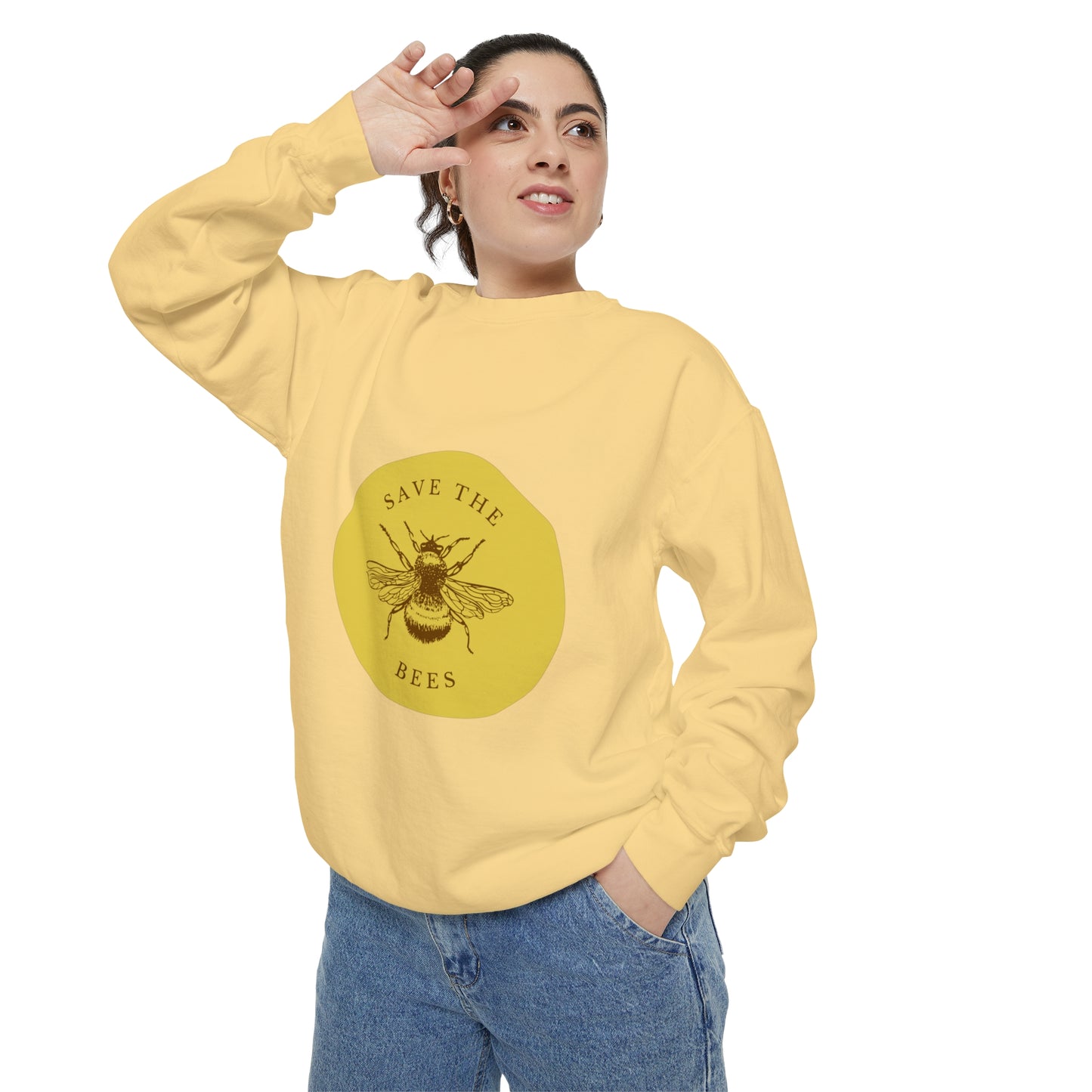 Save The Bees Unisex Garment-Dyed Sweatshirt