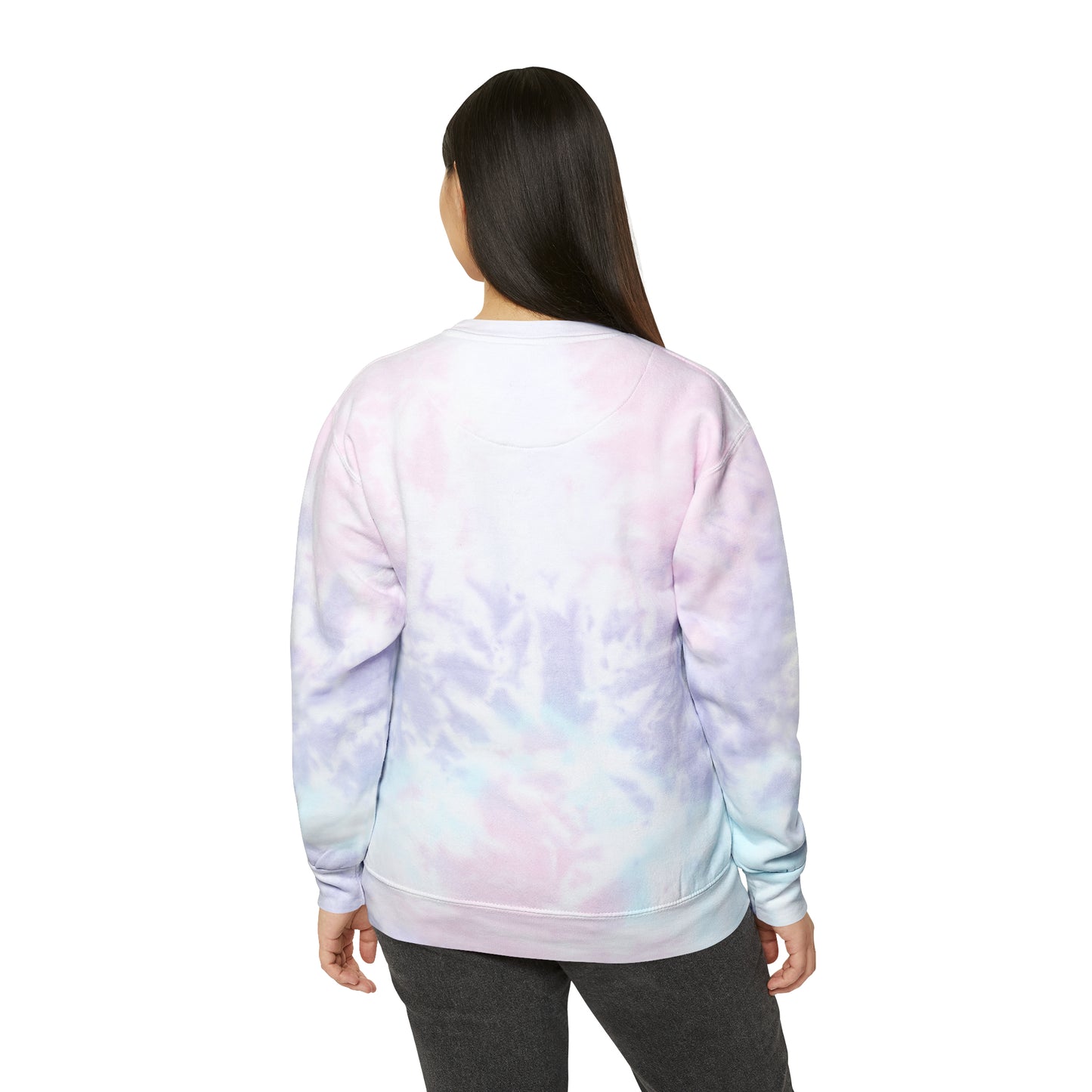 Palm Leaf Unisex Tie-Dye Crewneck