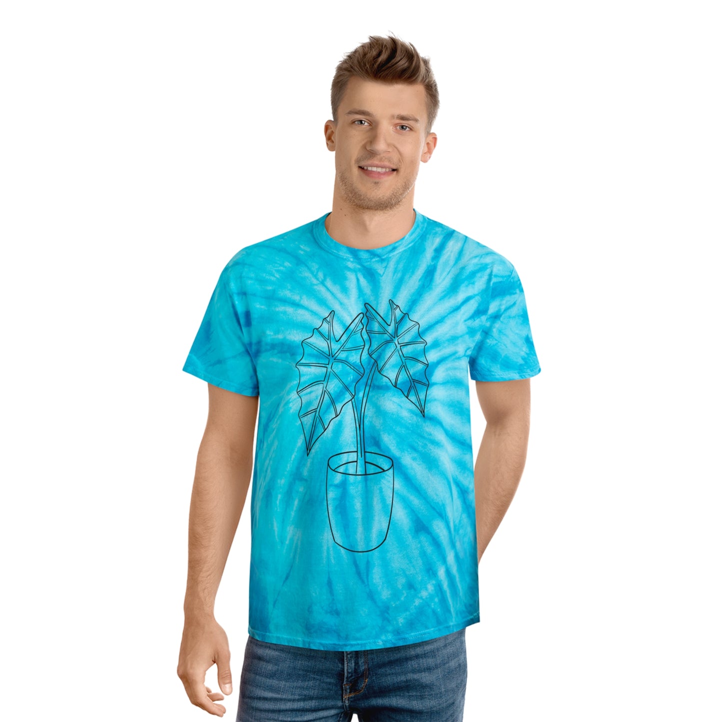 Alocasia Tie-Dye Tee, Cyclone