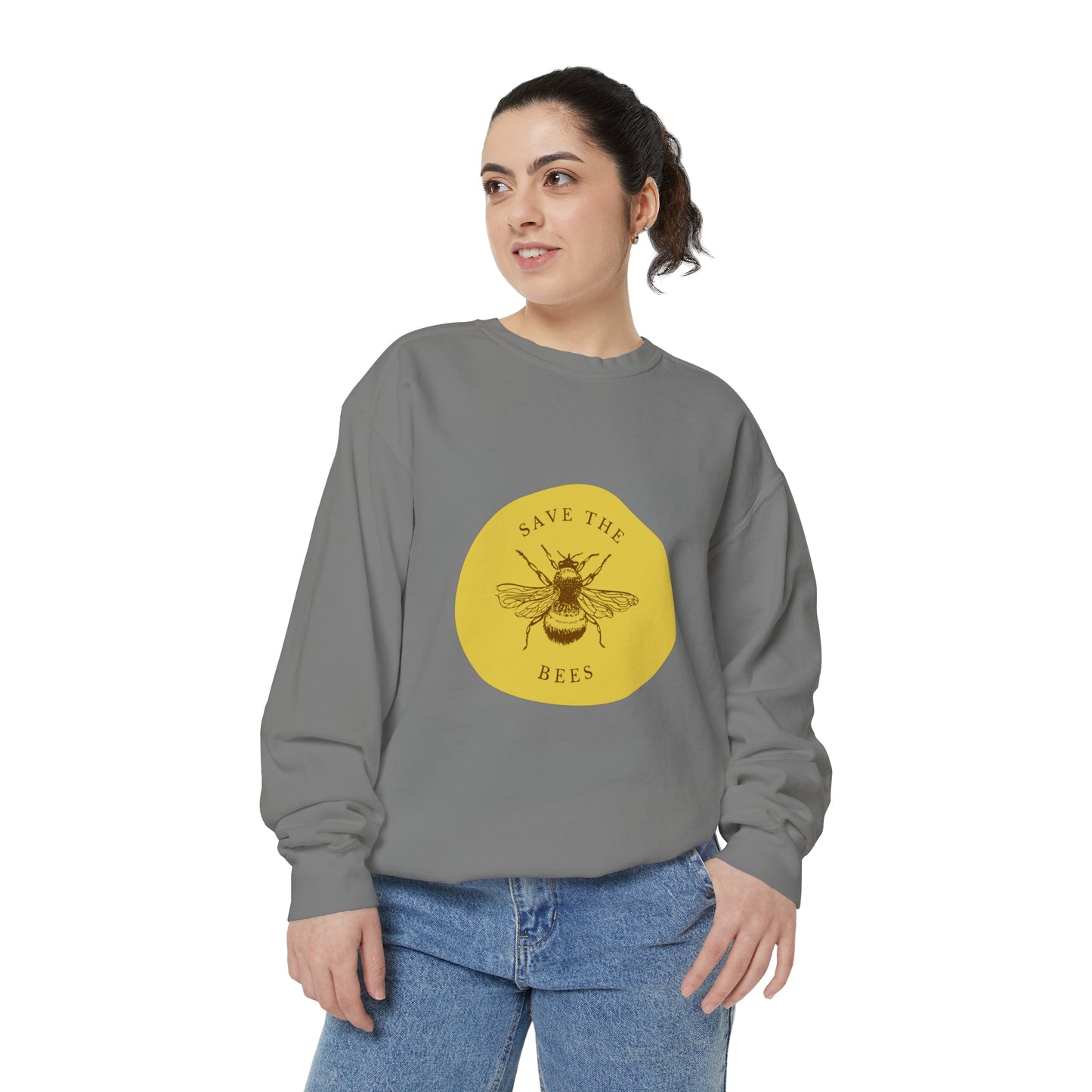 Save The Bees Unisex Garment-Dyed Sweatshirt