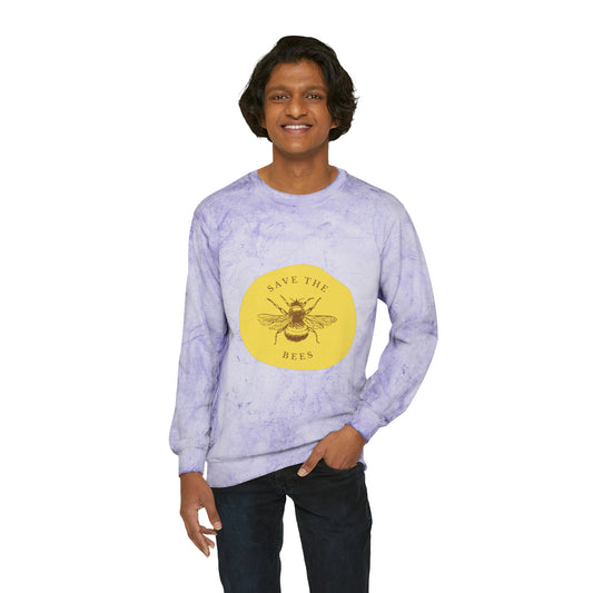 Save The Bees Unisex Color Blast Crewneck
