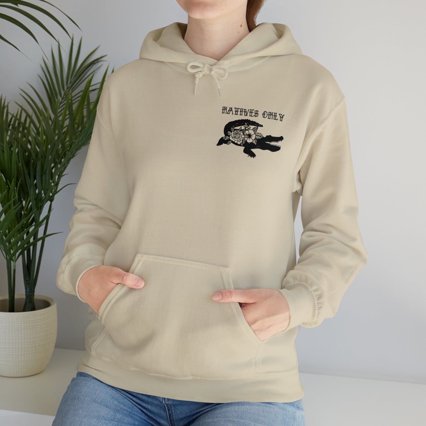 Natives Only Alligator Unisex Hooded Sweatshirt