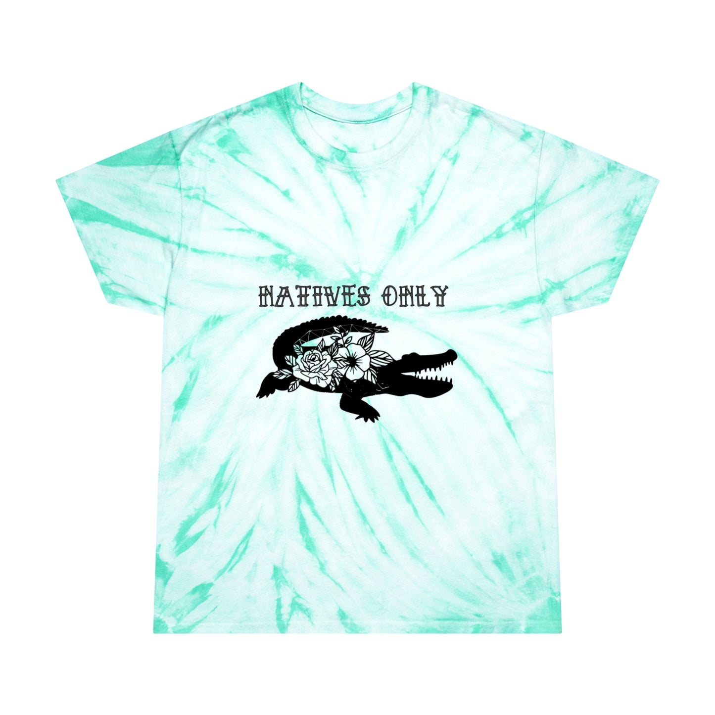 Natives Only Alligator Tie-Dye Tee, Cyclone