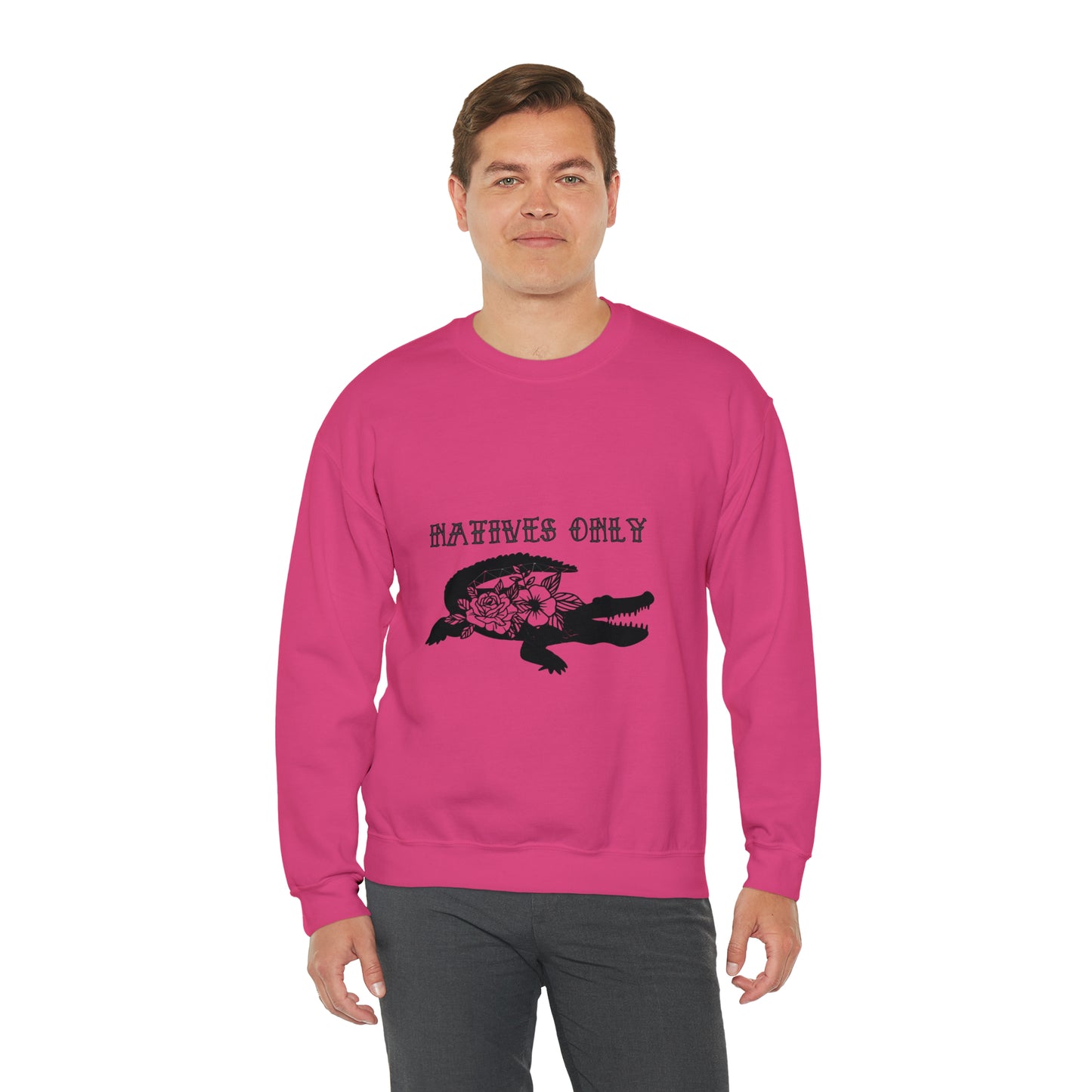 Natives Only Alligator Unisex Crewneck Sweatshirt