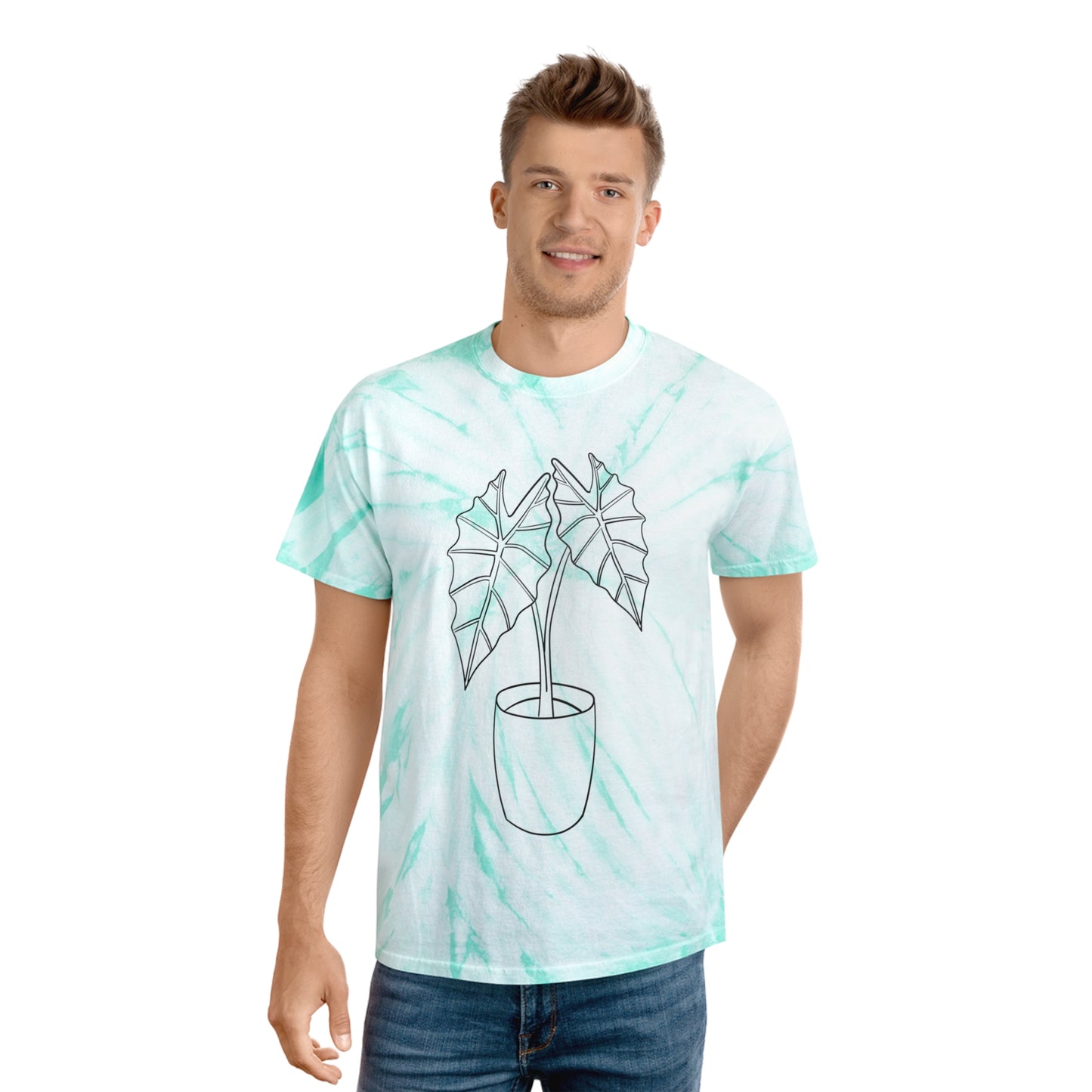 Alocasia Tie-Dye Tee, Cyclone