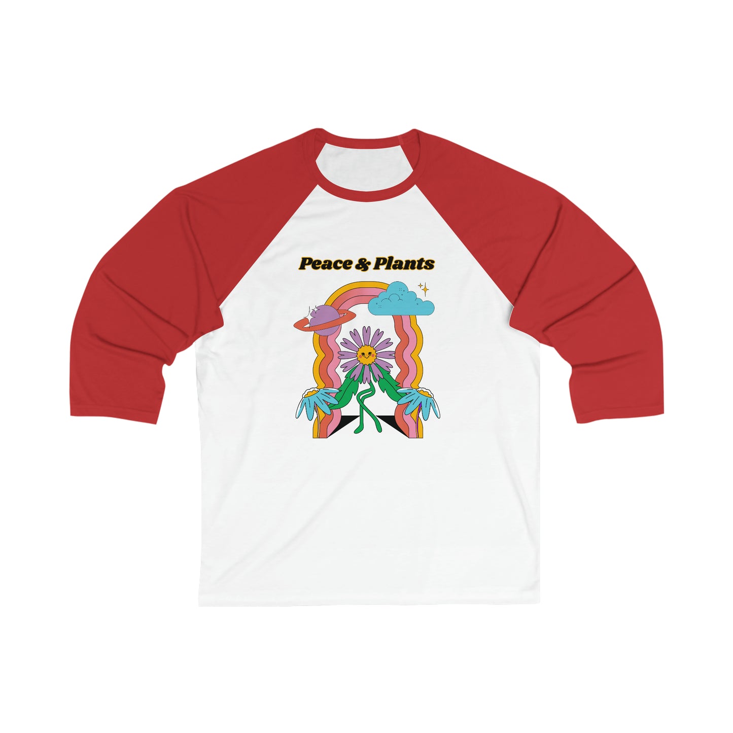 Peace & Plants Baseball Tee