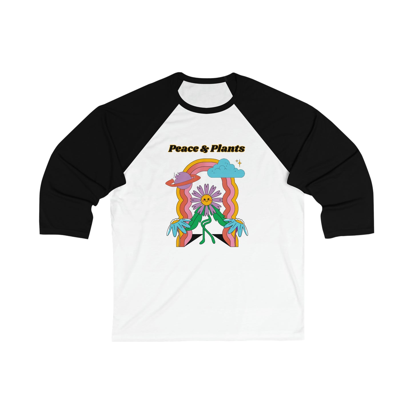 Peace & Plants Baseball Tee