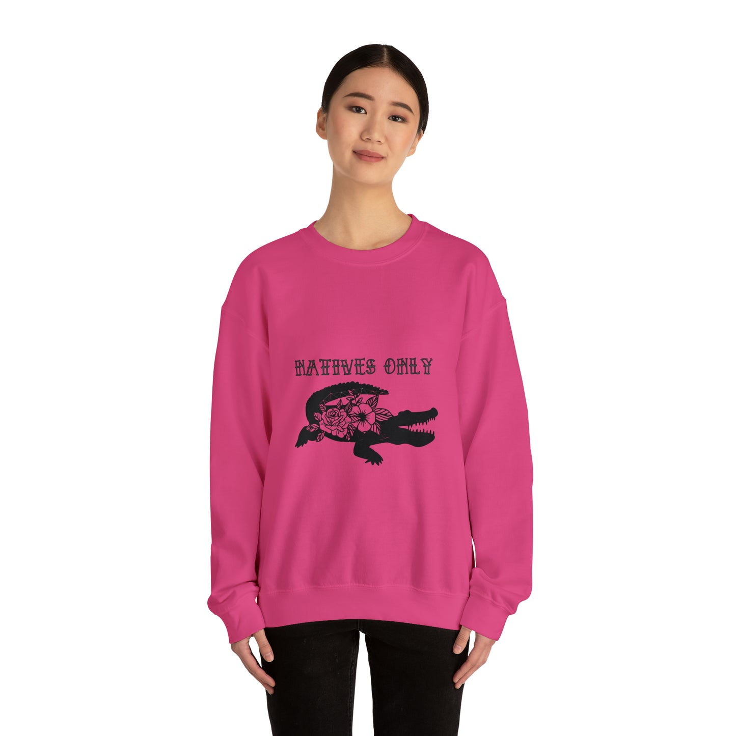 Natives Only Alligator Unisex Crewneck Sweatshirt