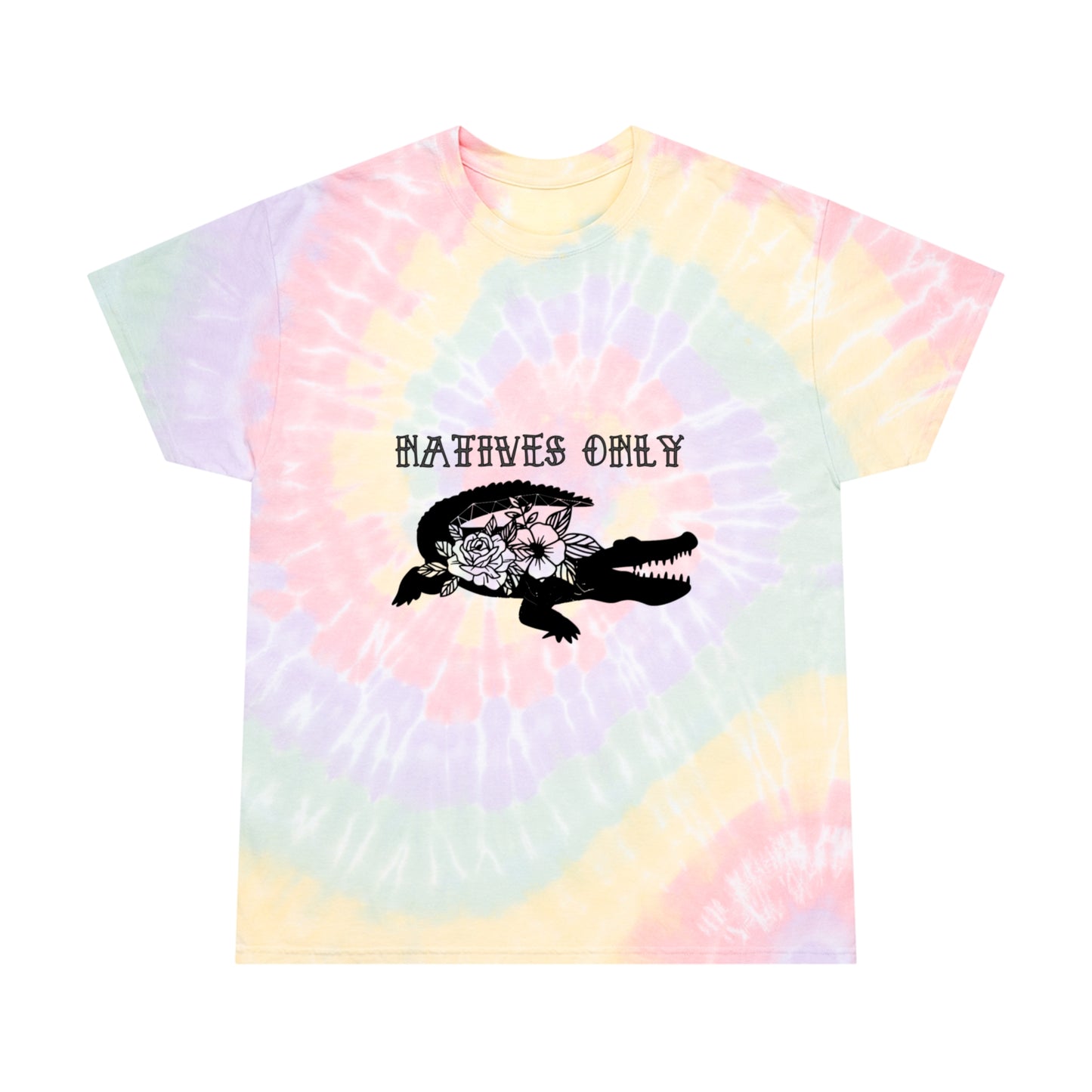 Natives Only Alligator Tie-Dye Tee, Spiral