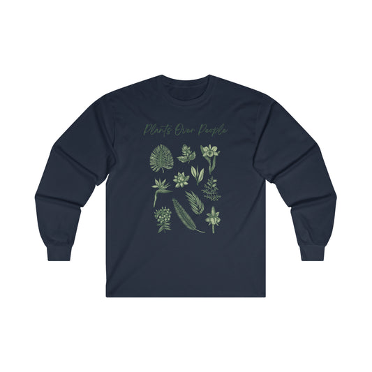 Plants Over People Cotton Long Sleeve