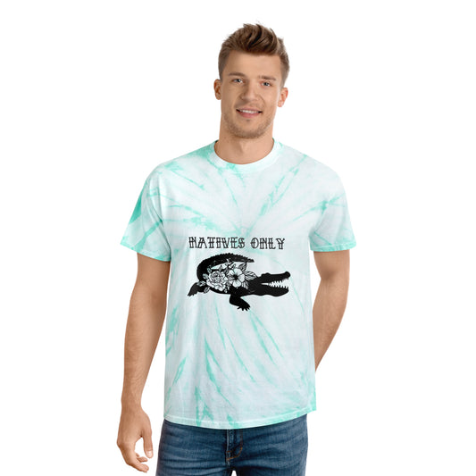 Natives Only Alligator Tie-Dye Tee, Cyclone