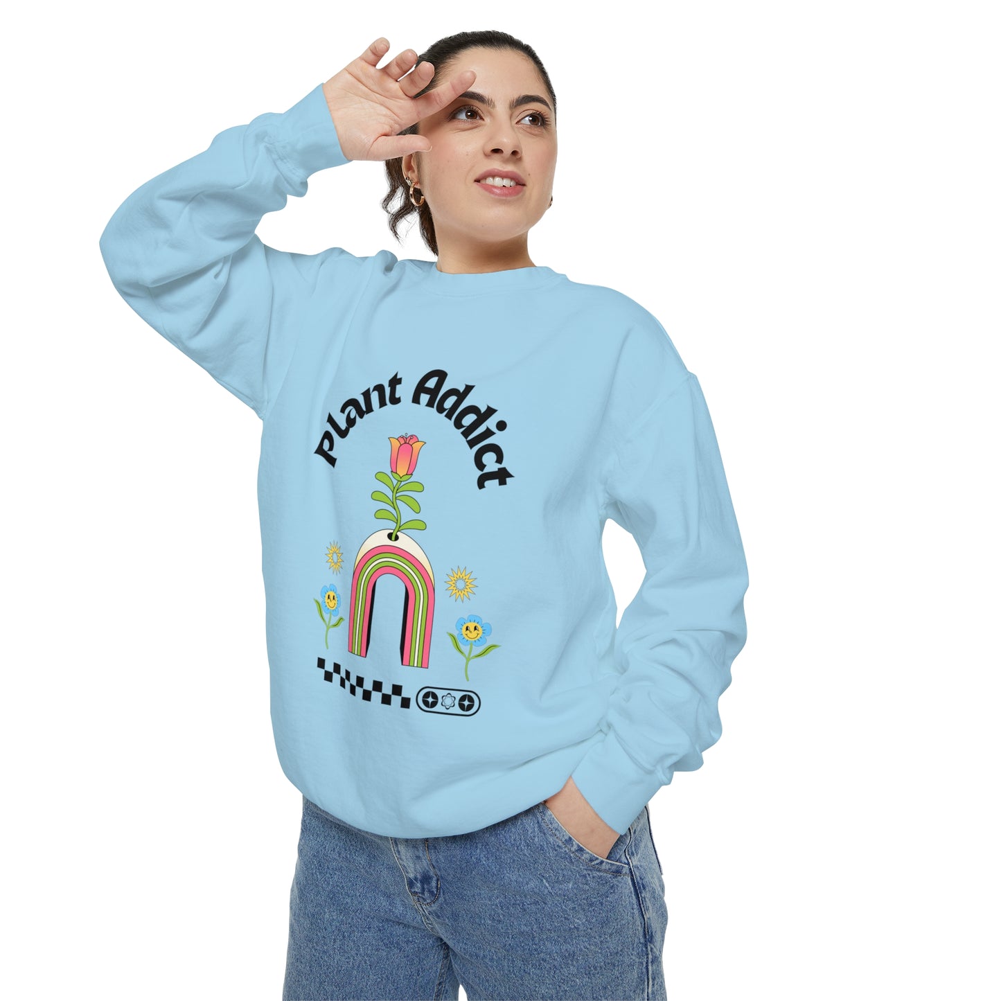 Plant Addict Unisex Garment-Dyed Sweatshirt