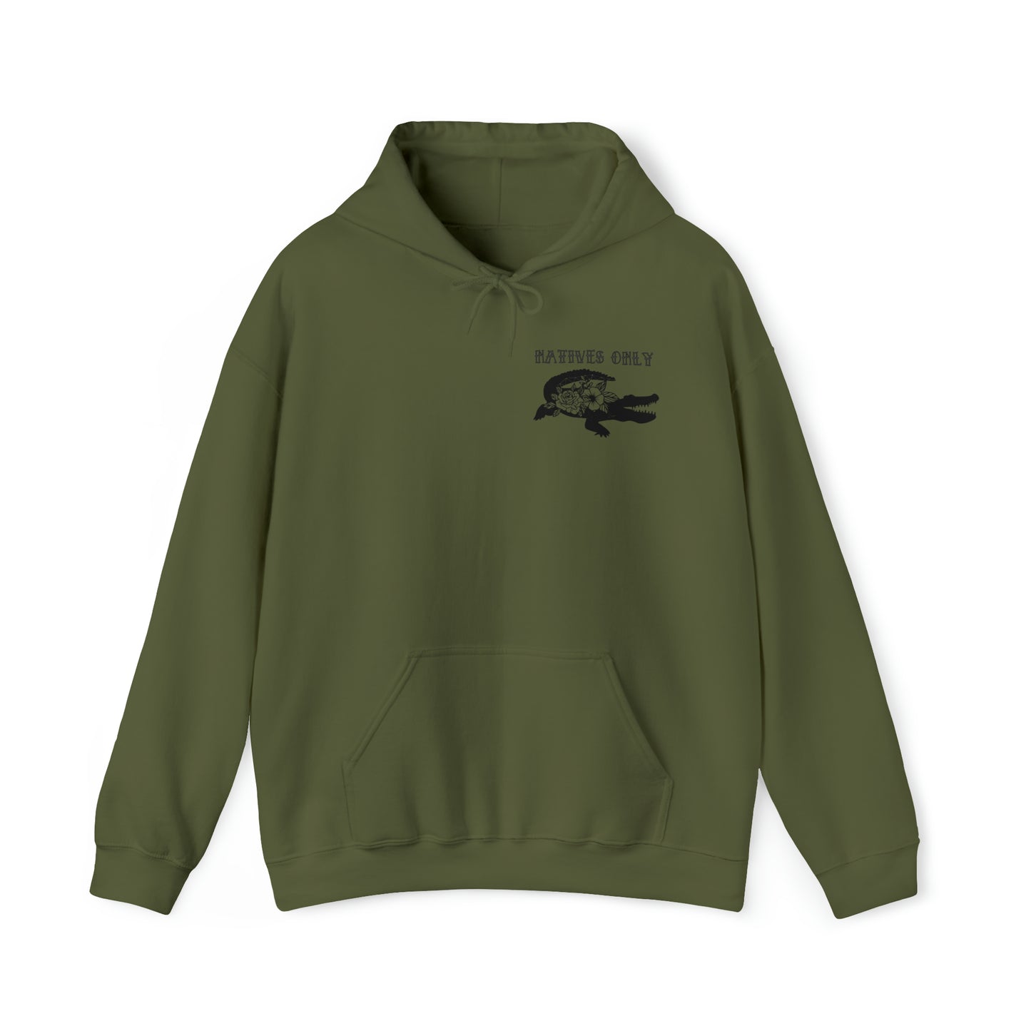 Natives Only Alligator Unisex Hooded Sweatshirt