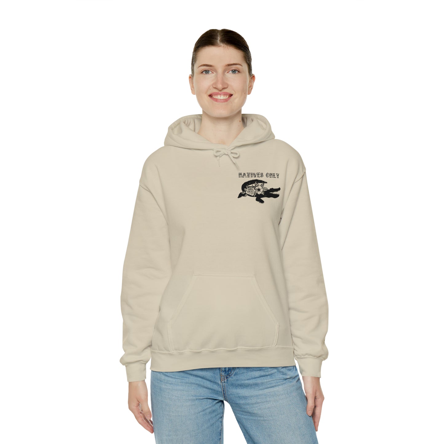 Natives Only Alligator Unisex Hooded Sweatshirt