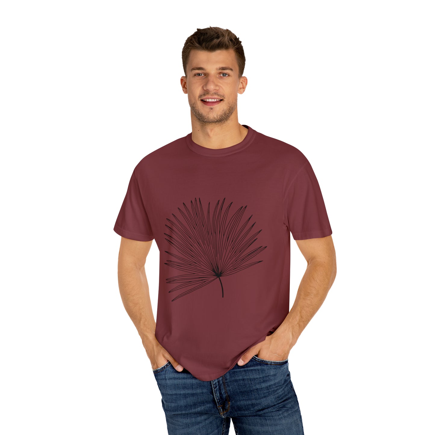 Palm Leaf Unisex Garment-Dyed T-shirt