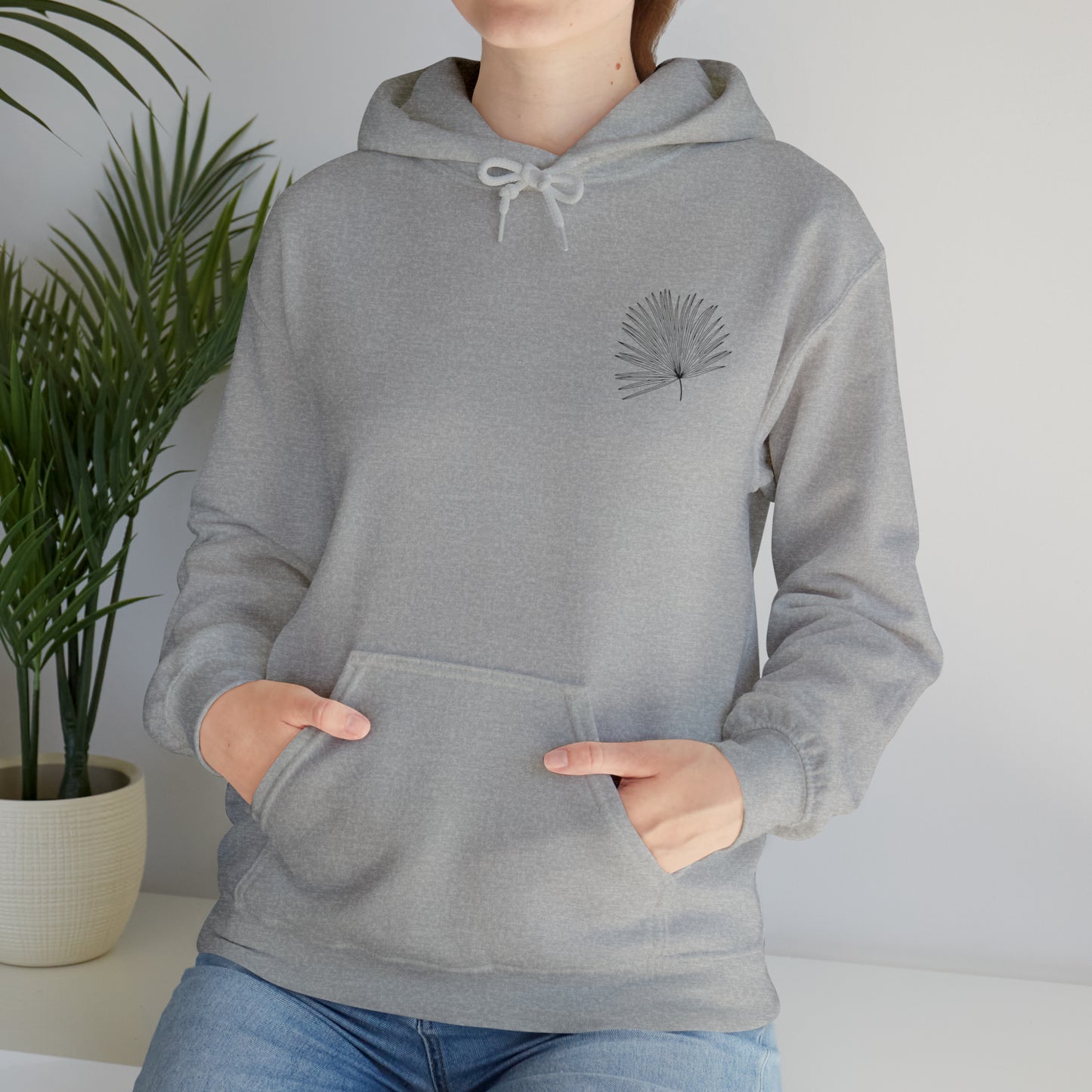 Palm Leaf Unisex Hooded Sweatshirt