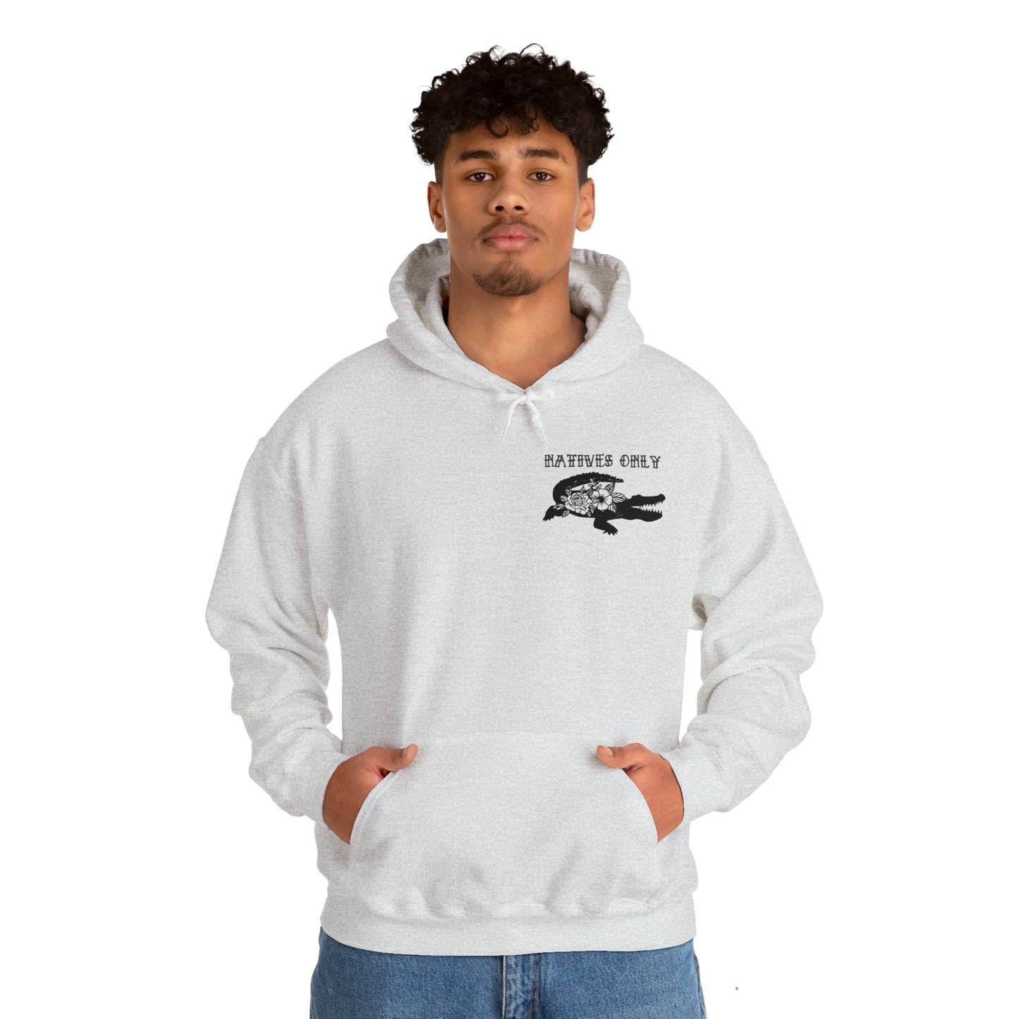 Natives Only Alligator Unisex Hooded Sweatshirt