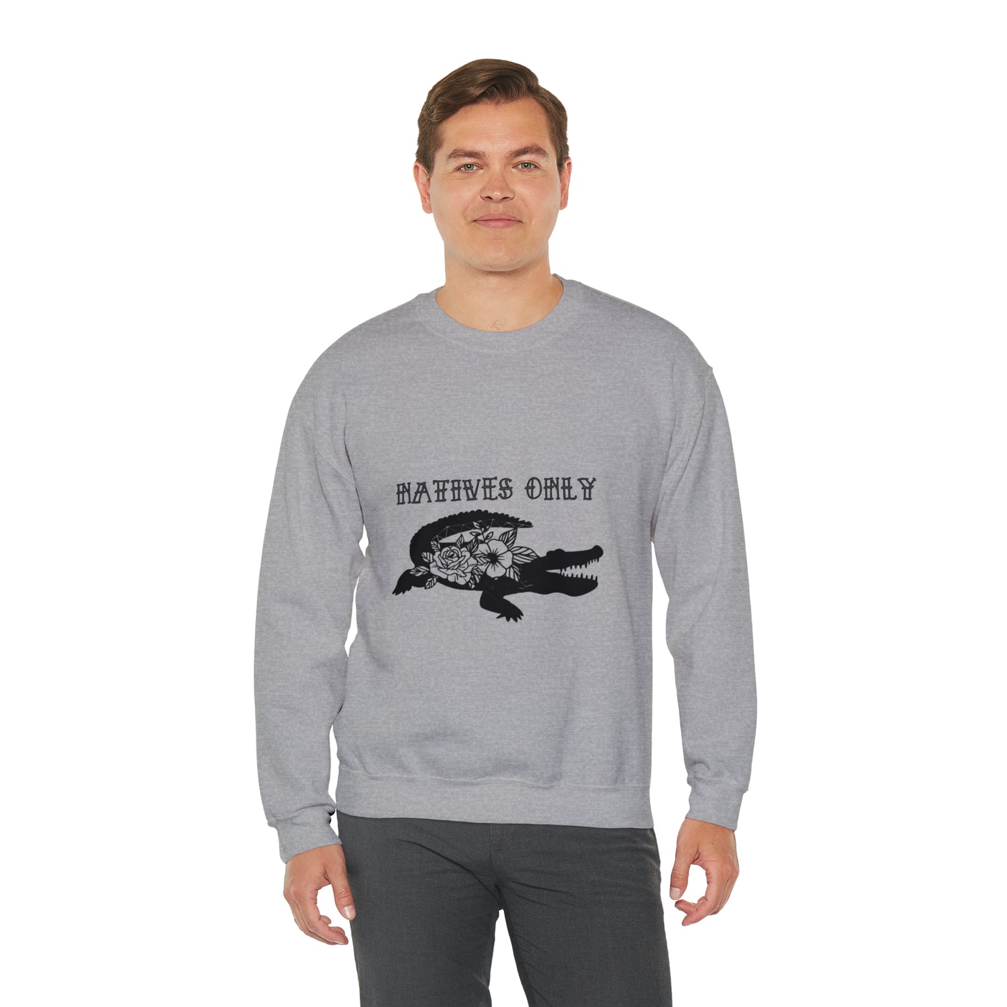 Natives Only Alligator Unisex Crewneck Sweatshirt