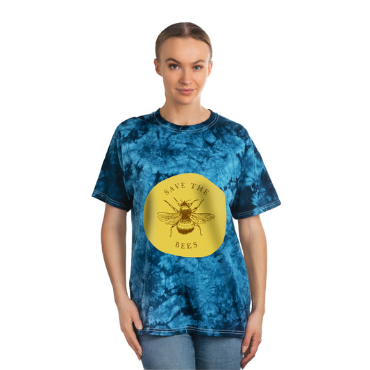 Save The Bees Tie-Dye Tee, Crystal