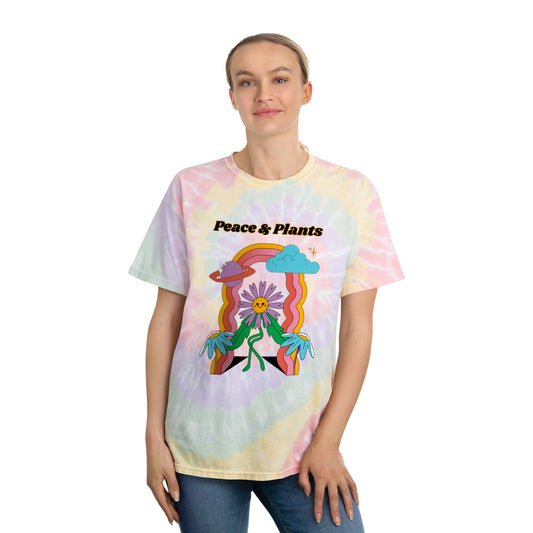 Peace & Plants Tie-Dye Tee, Spiral