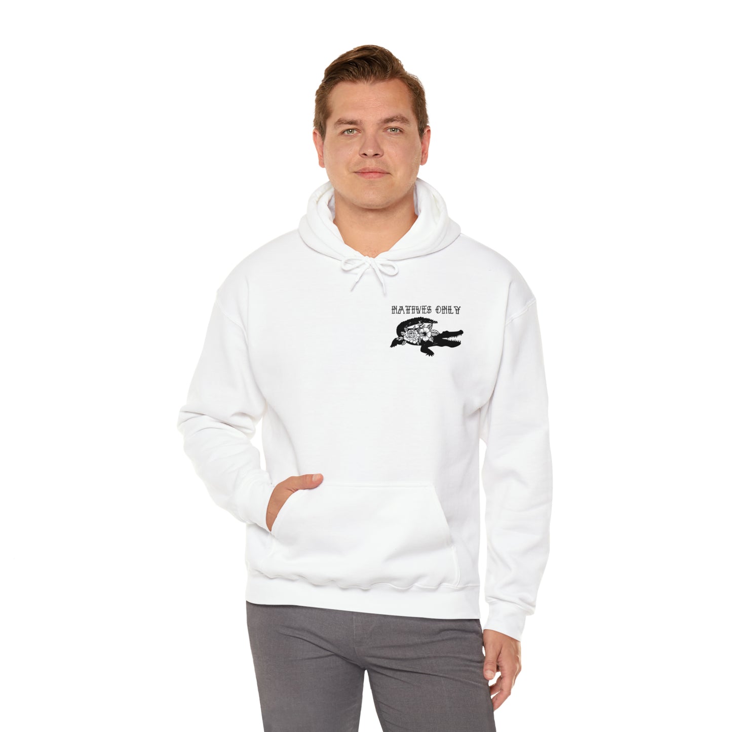 Natives Only Alligator Unisex Hooded Sweatshirt