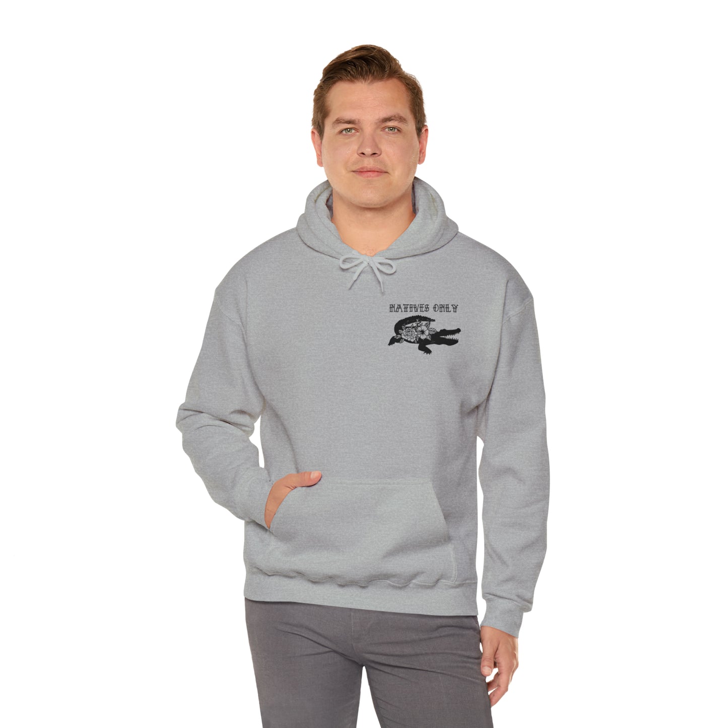 Natives Only Alligator Unisex Hooded Sweatshirt