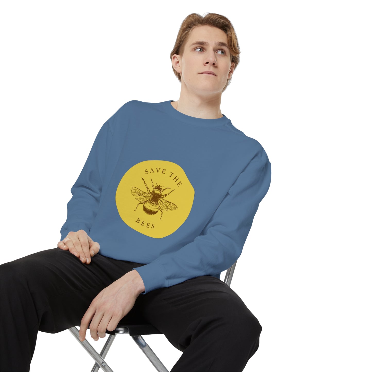 Save The Bees Unisex Garment-Dyed Sweatshirt