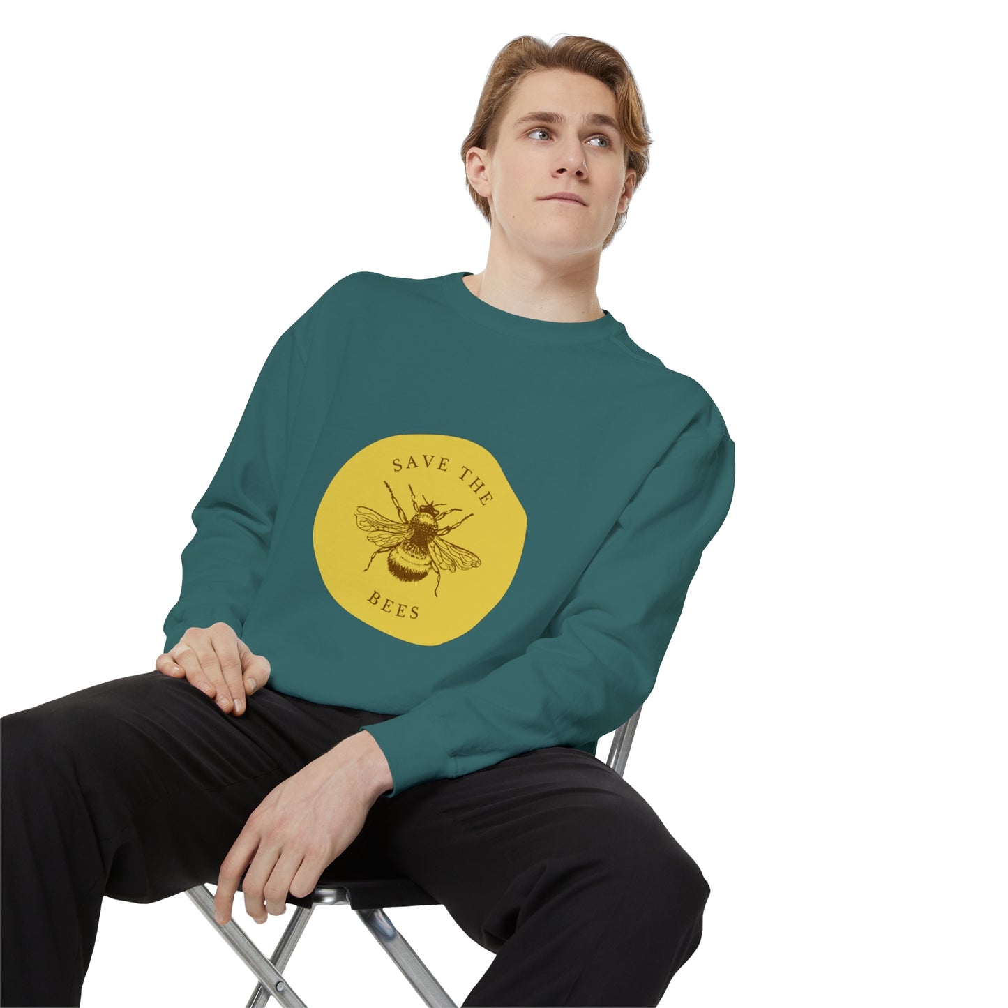 Save The Bees Unisex Garment-Dyed Sweatshirt