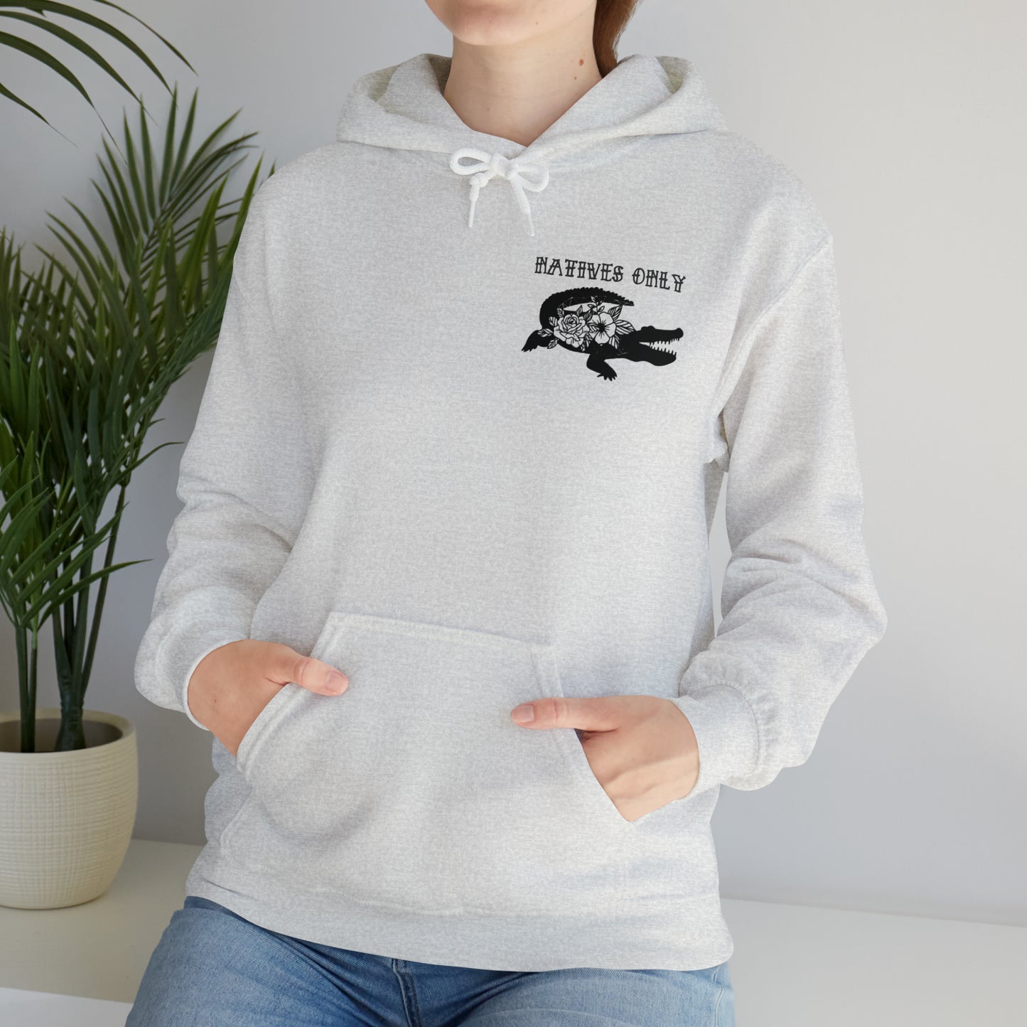 Natives Only Alligator Unisex Hooded Sweatshirt