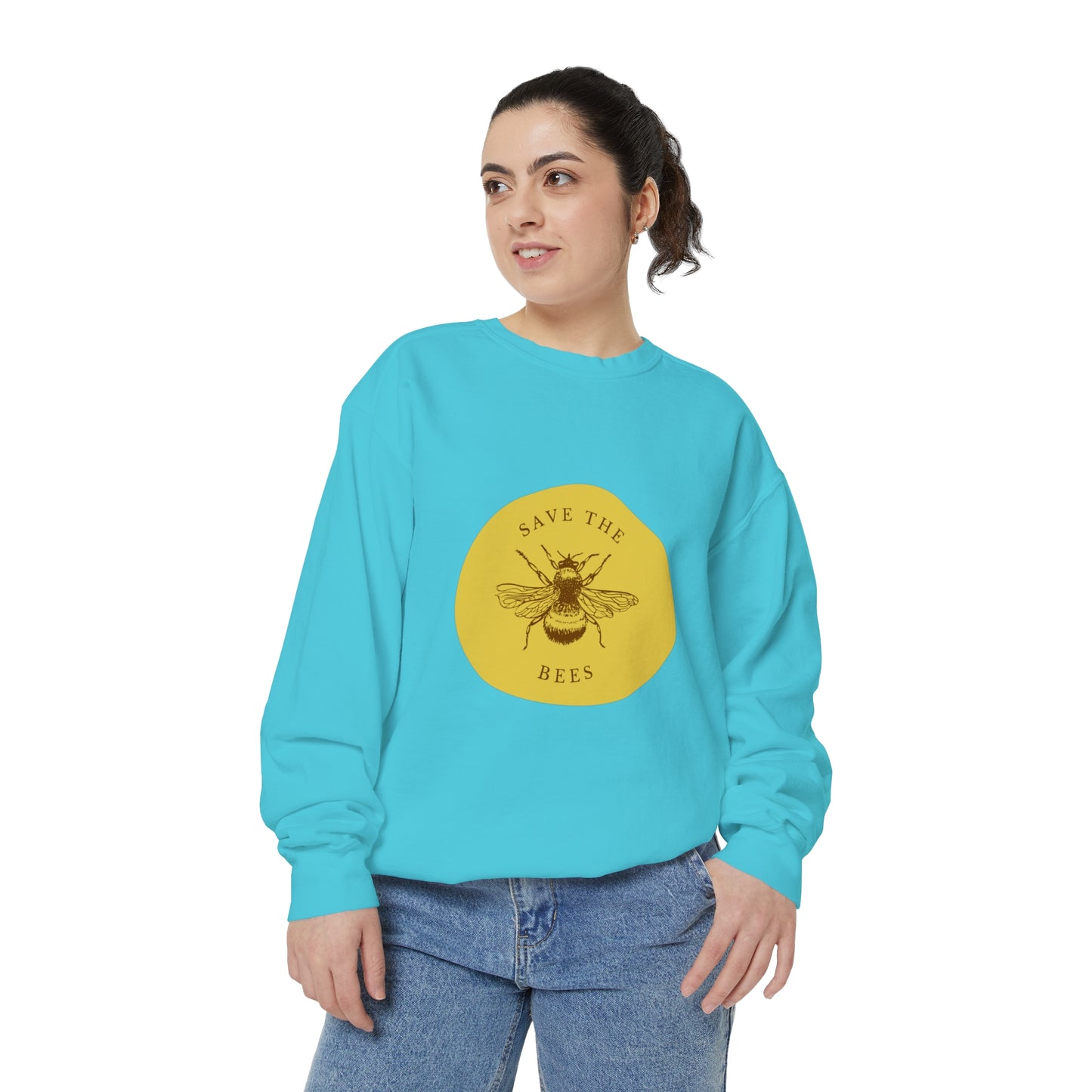 Save The Bees Unisex Garment-Dyed Sweatshirt