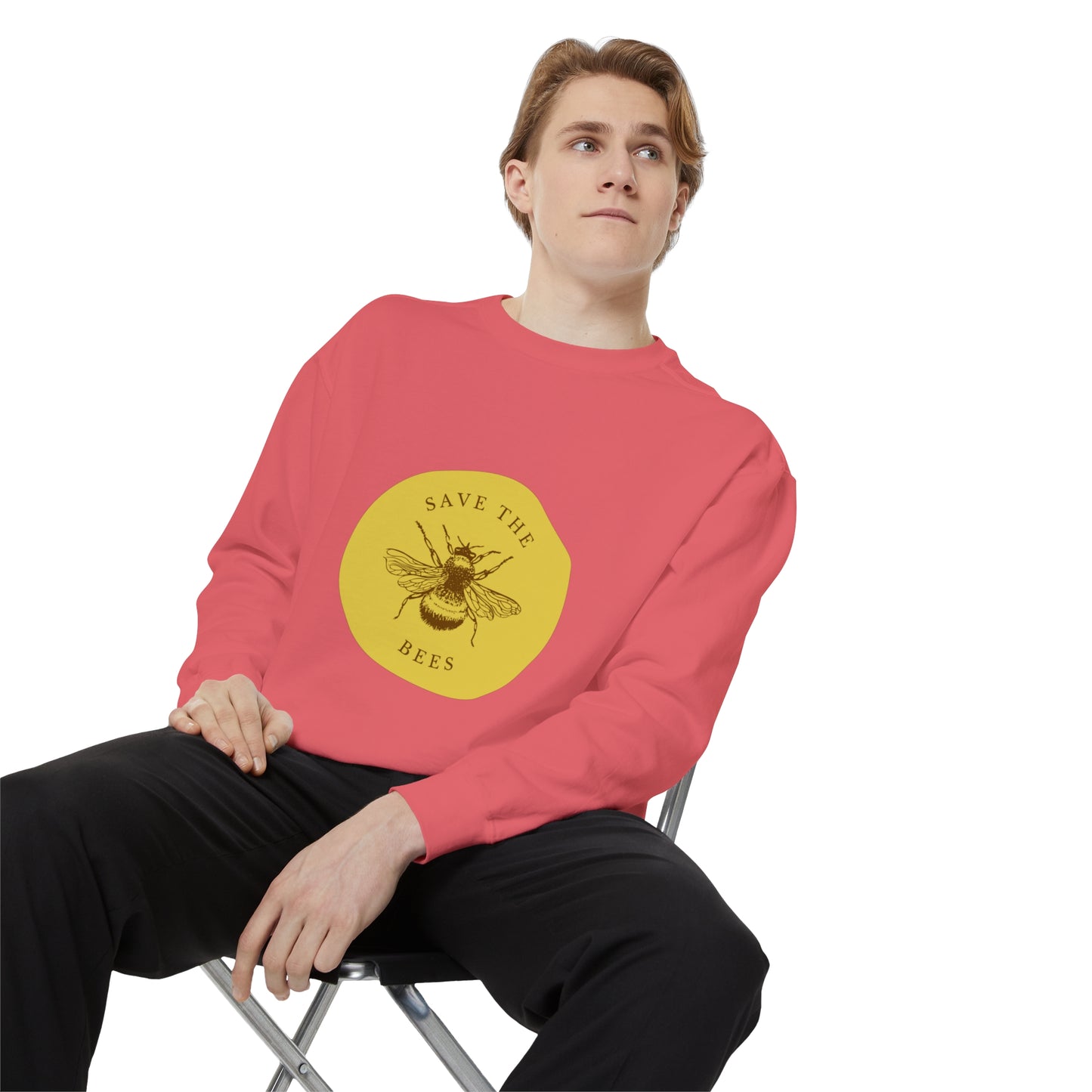 Save The Bees Unisex Garment-Dyed Sweatshirt