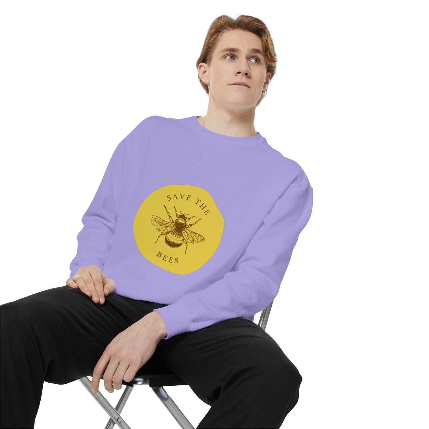 Save The Bees Unisex Garment-Dyed Sweatshirt