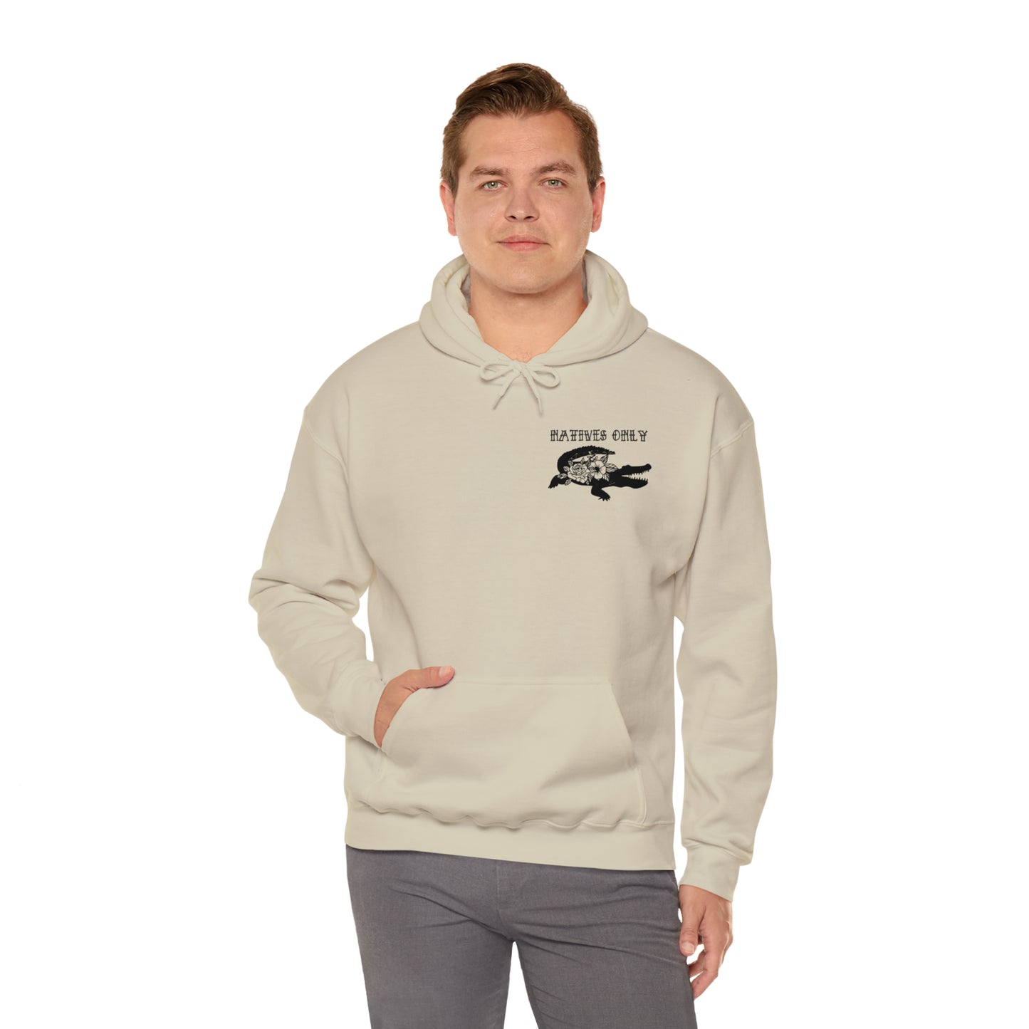 Natives Only Alligator Unisex Hooded Sweatshirt