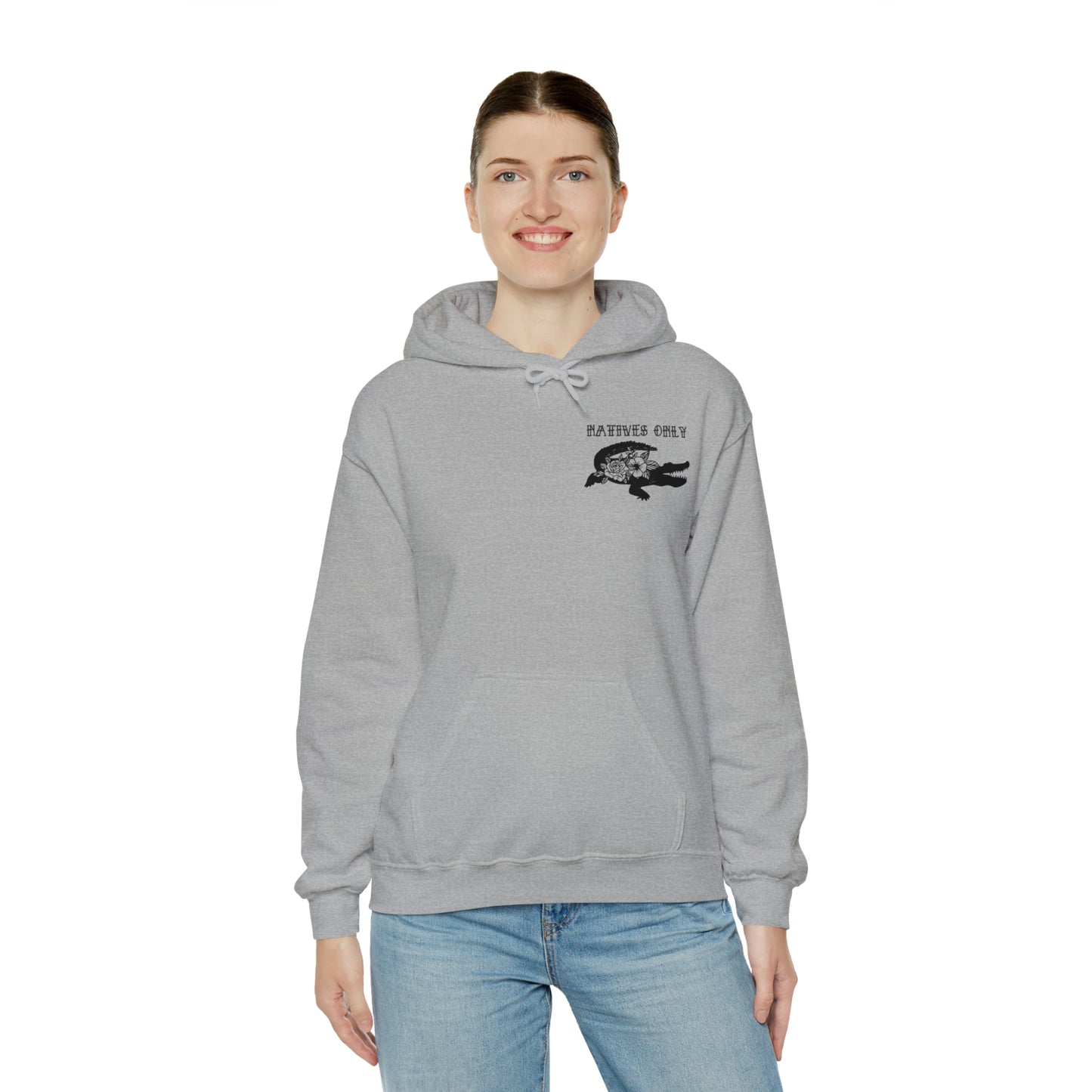 Natives Only Alligator Unisex Hooded Sweatshirt