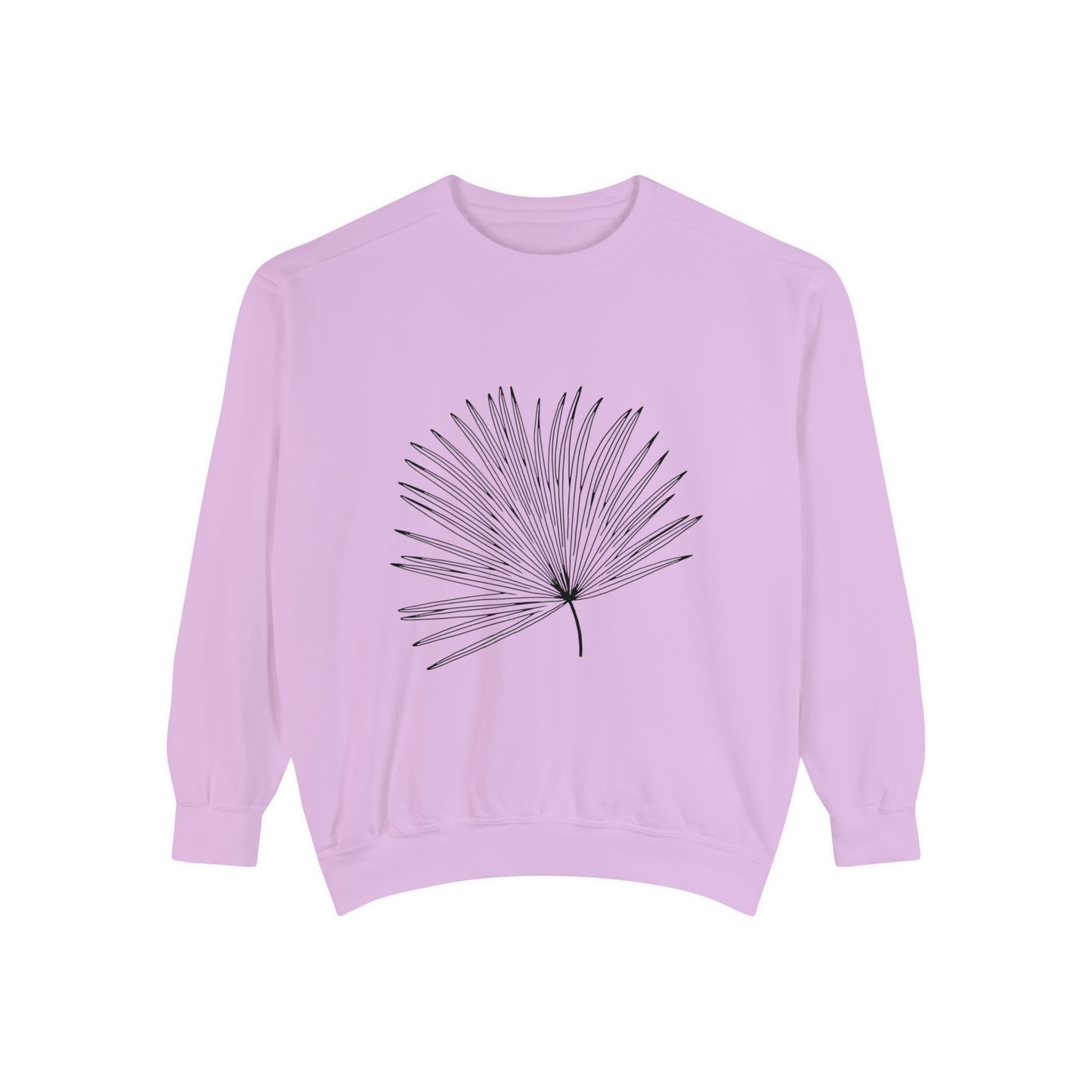 Palm Leaf Unisex Garment-Dyed Crewneck