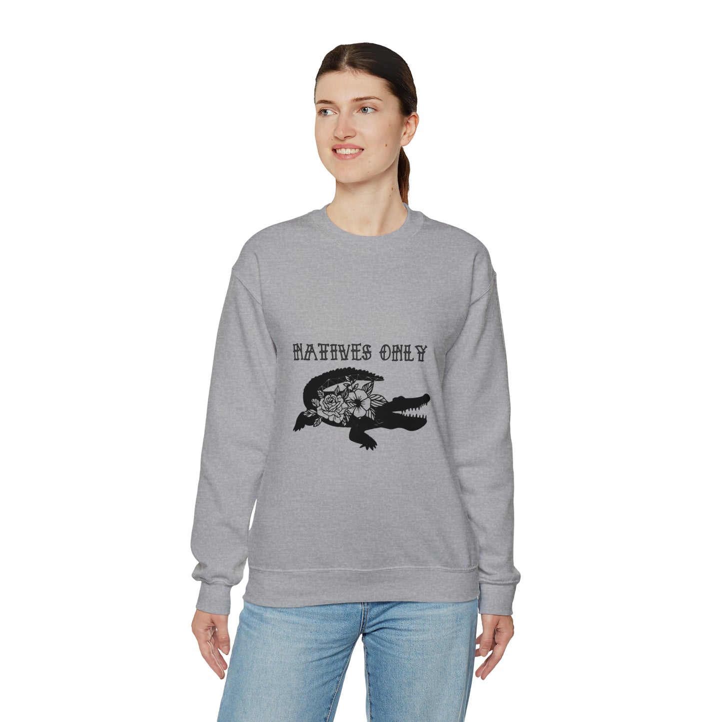 Natives Only Alligator Unisex Crewneck Sweatshirt