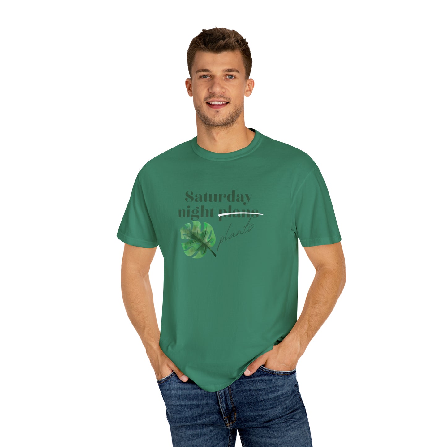 Saturday Night Plants Unisex Garment-Dyed T-shirt