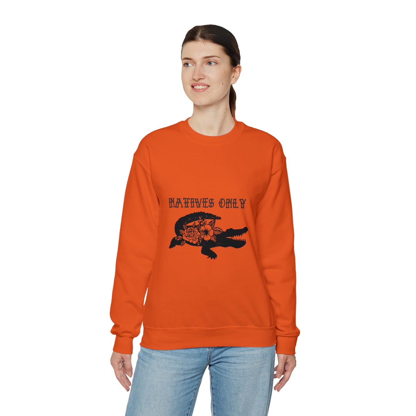 Natives Only Alligator Unisex Crewneck Sweatshirt