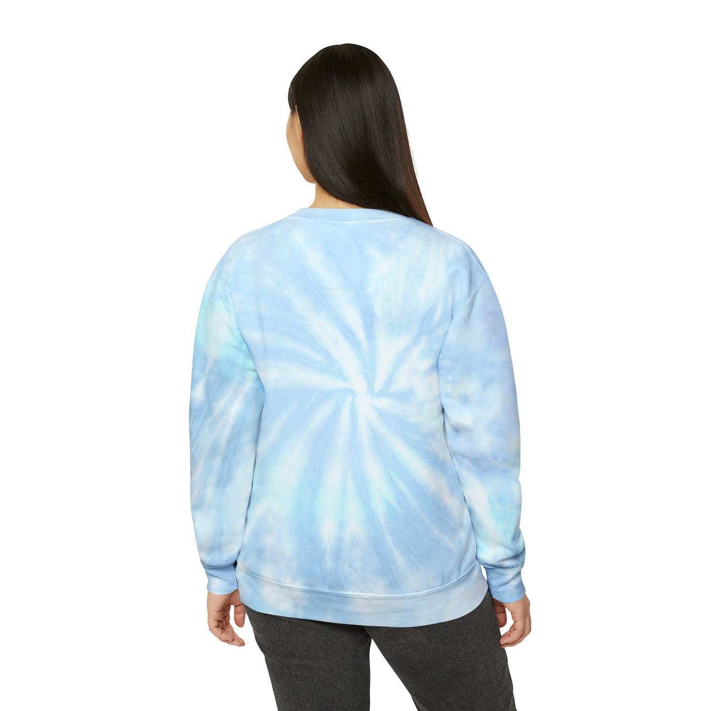 Palm Leaf Unisex Tie-Dye Crewneck