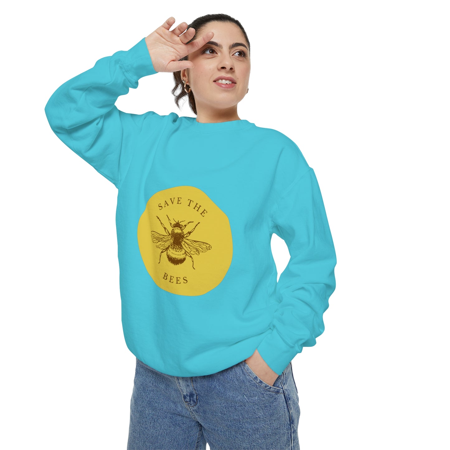 Save The Bees Unisex Garment-Dyed Sweatshirt