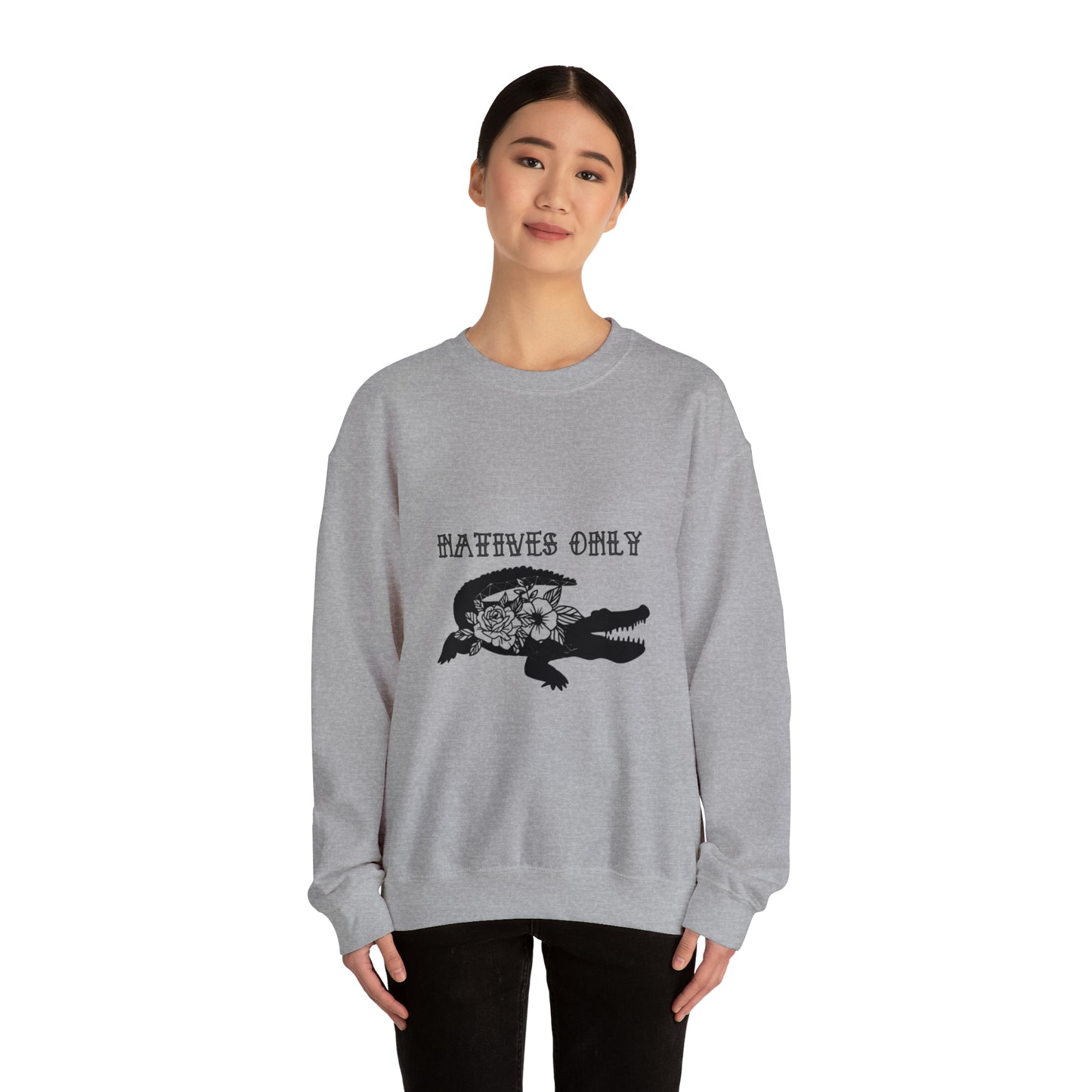 Natives Only Alligator Unisex Crewneck Sweatshirt