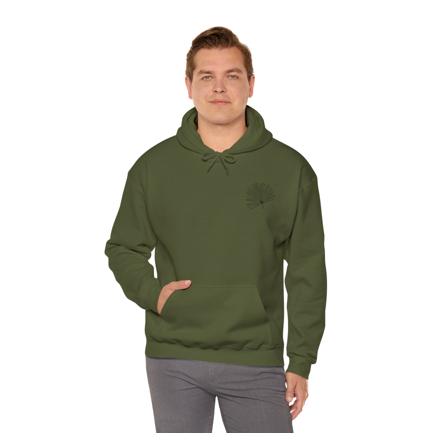 Palm Leaf Unisex Hooded Sweatshirt