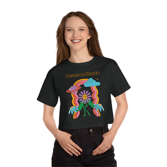 Peace & Plants Women's Cropped T-Shirt