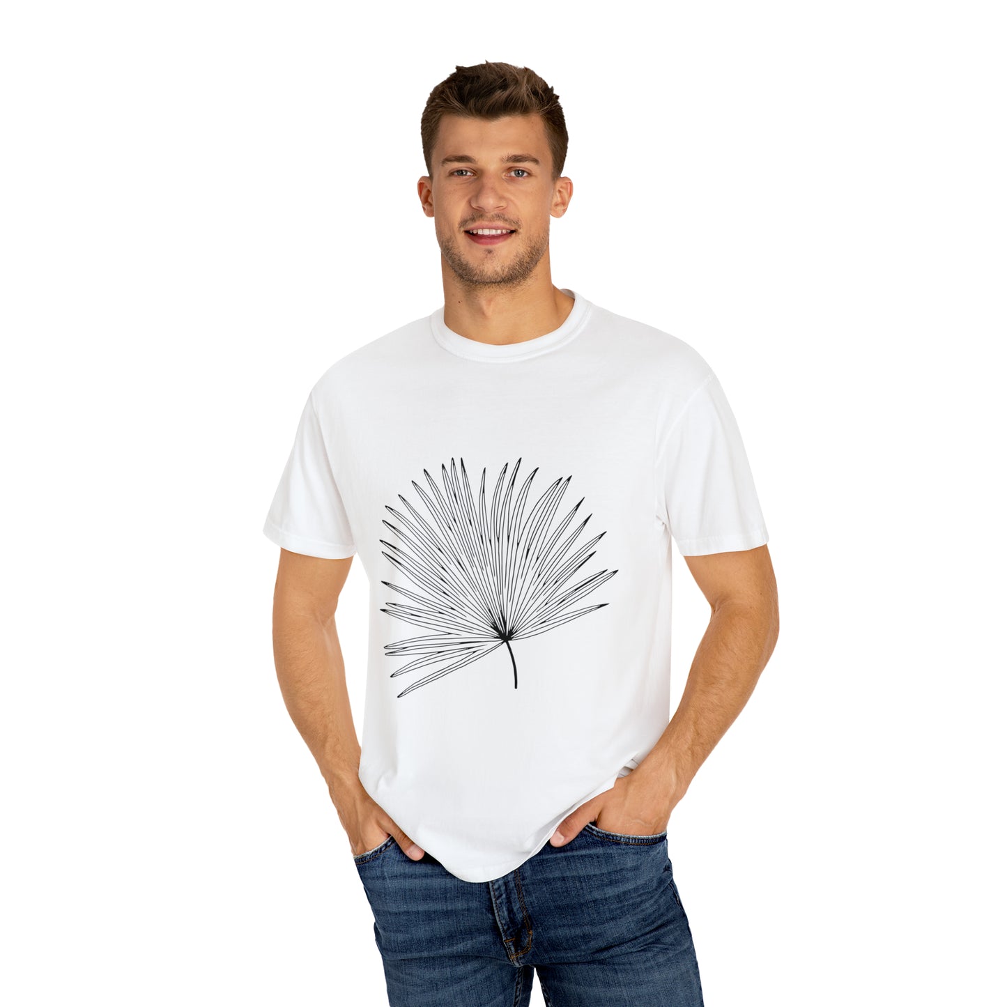 Palm Leaf Unisex Garment-Dyed T-shirt