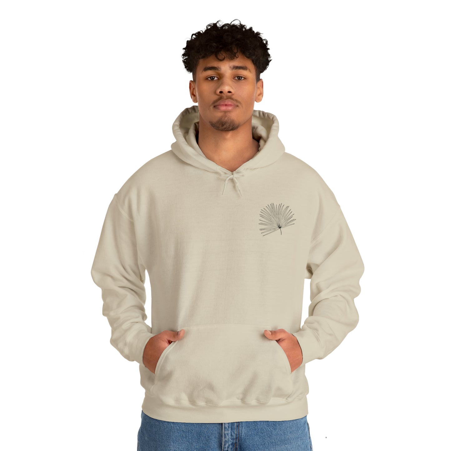 Palm Leaf Unisex Hooded Sweatshirt