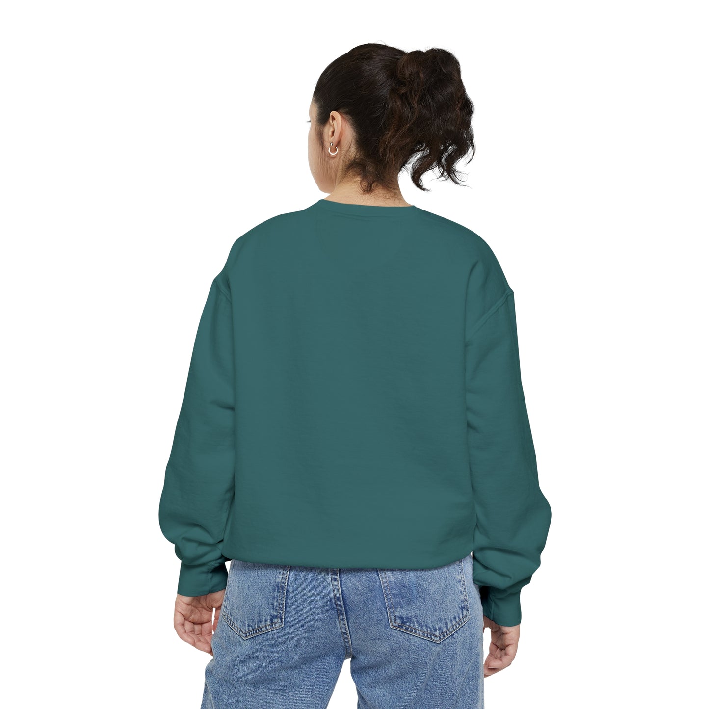 Palm Leaf Unisex Garment-Dyed Crewneck